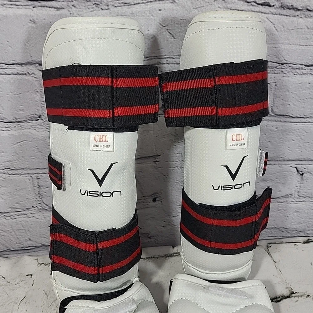 Vision Shin And Instep Guard Kids L For Martial Arts White